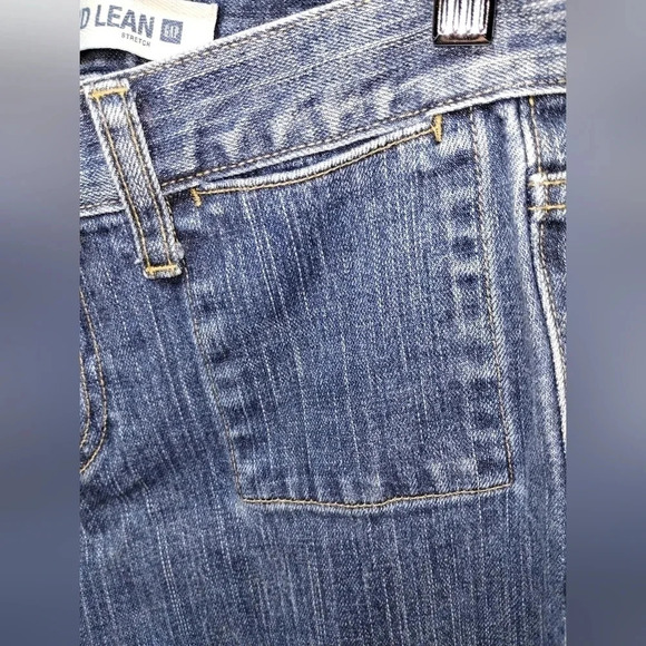 Gap Denim Jeans Medium Blue Y2K 2002 size 2R Long Lean Pockets Flare - Picture 2 of 7